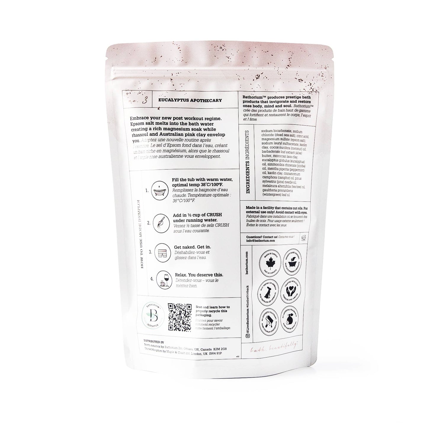 Eucalyptus Apothecary Crush Bath Soak 3kg Bulk Bag