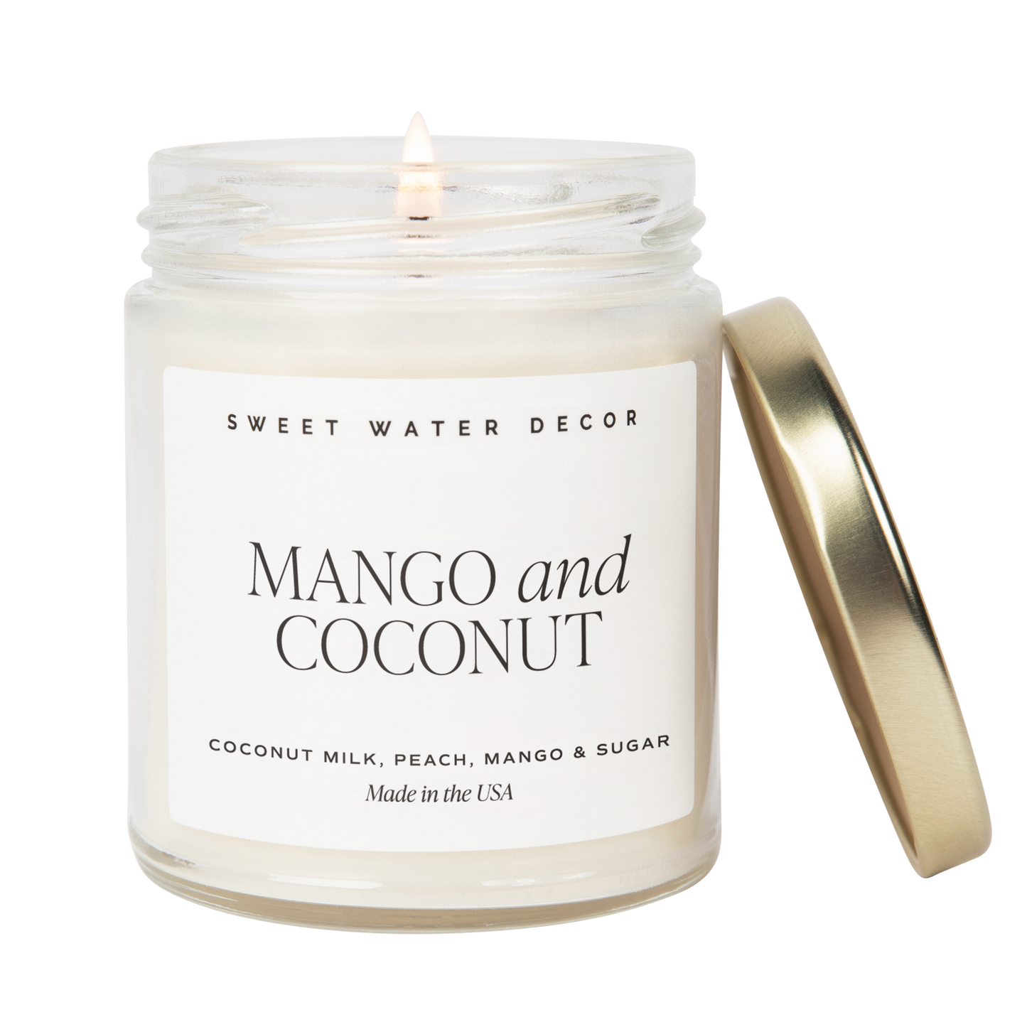 Mango and Coconut glass jar