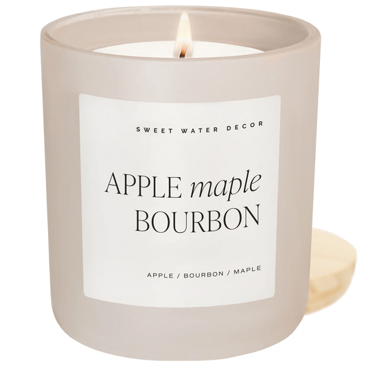 Apple Maple Bourbon 15 oz Soy Candle