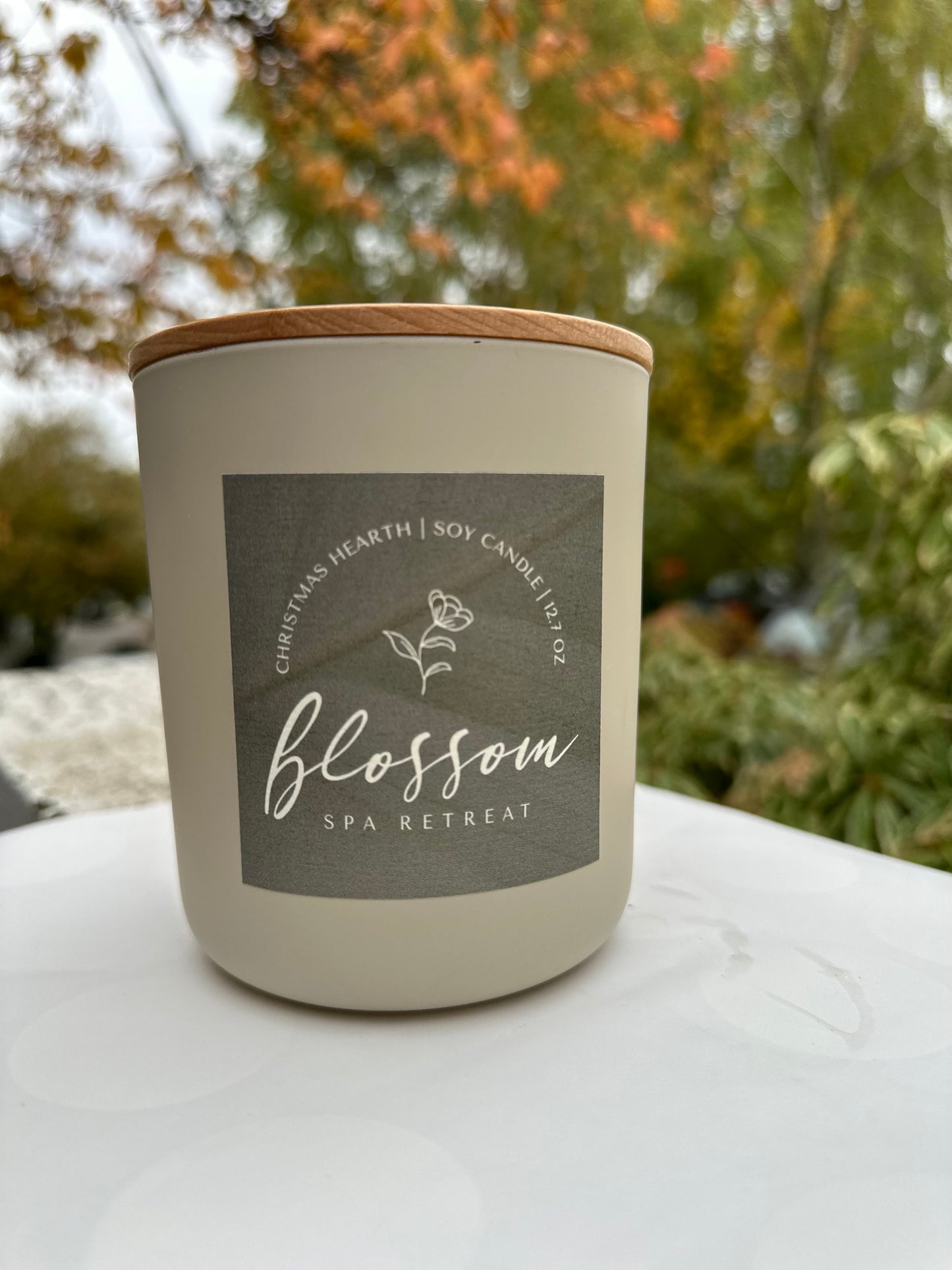 Christmas Hearth Soy Candle - Cream Jar