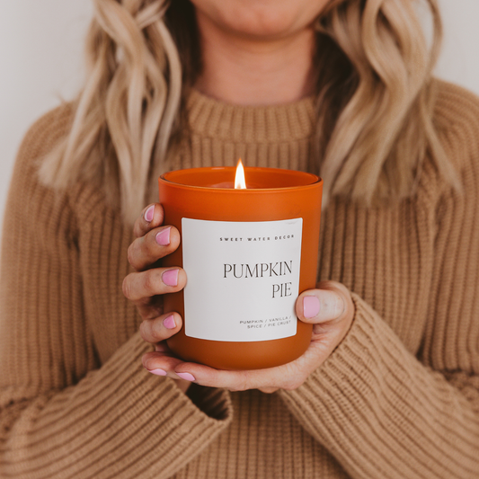 Pumpkin Pie 15 oz Soy Candle - Fall Decor & Gifts