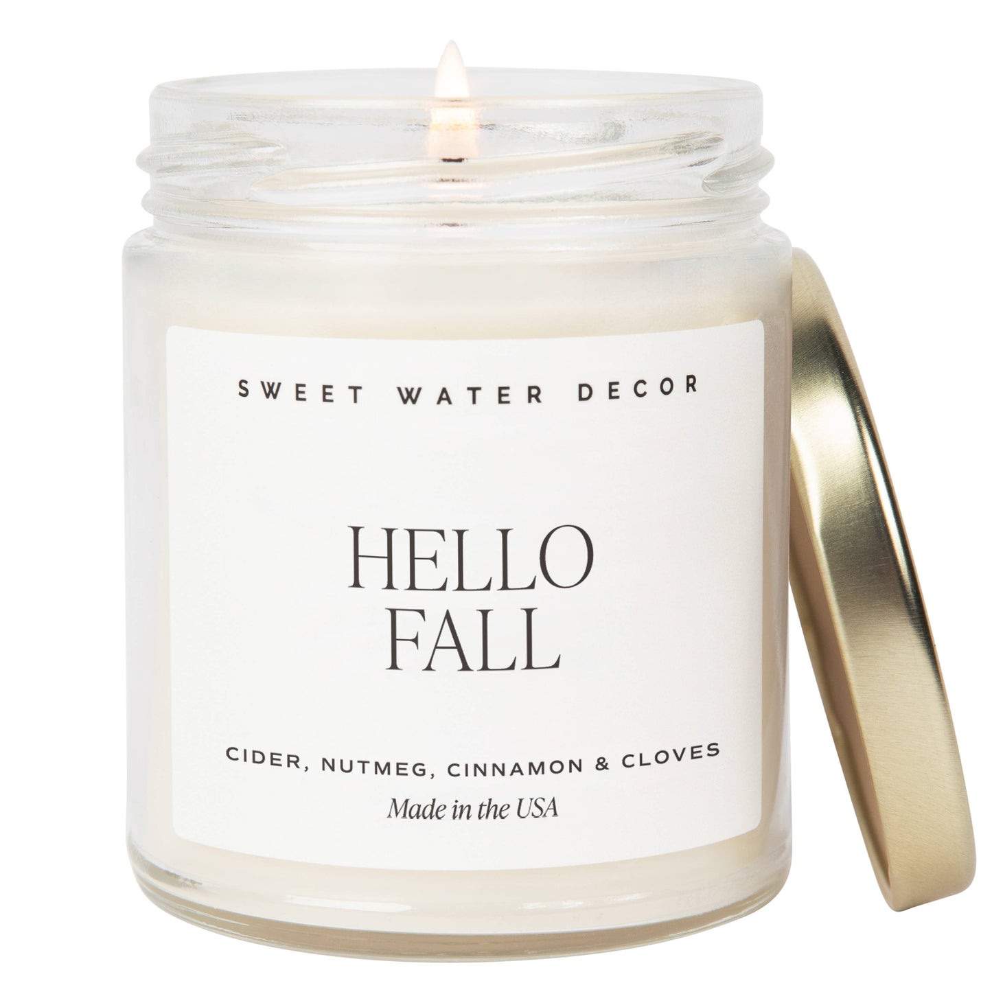 Hello Fall 9 oz Soy Candle - Fall Decor & Gifts