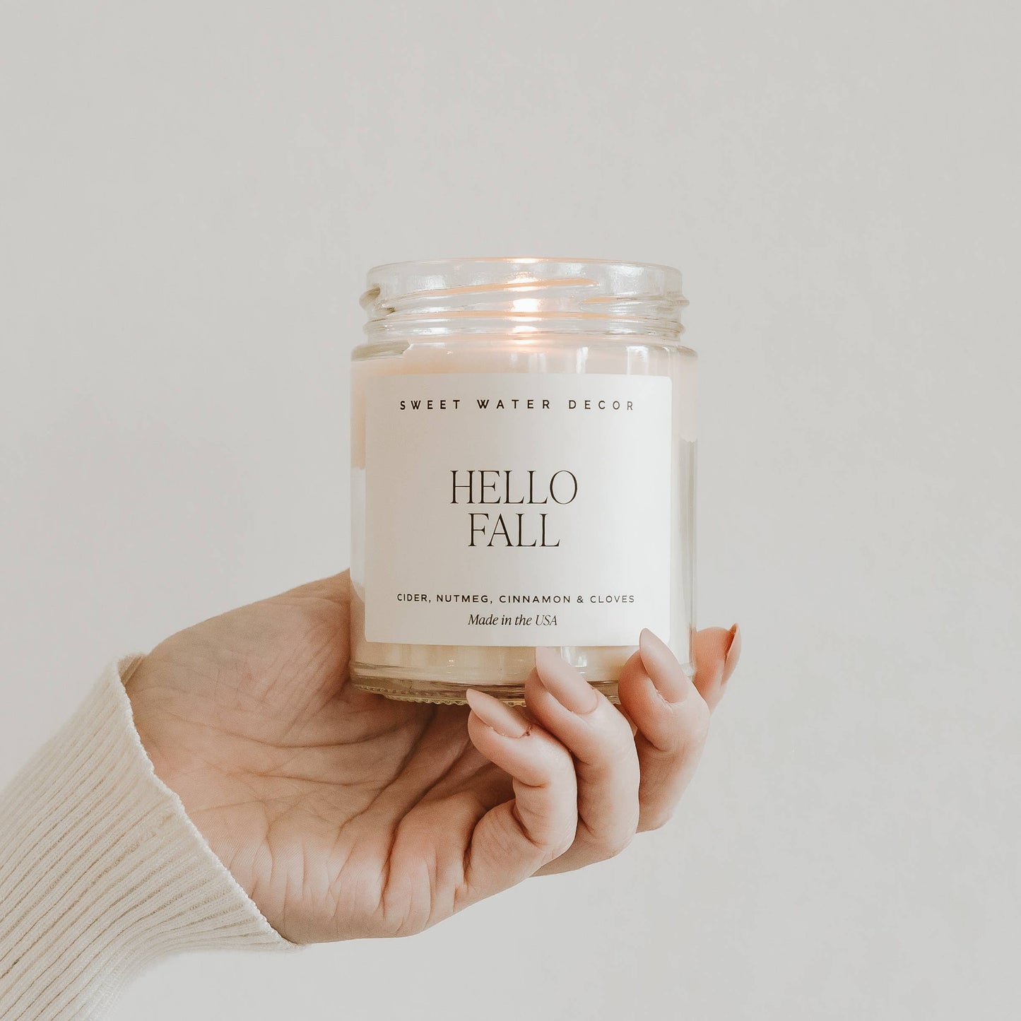 Hello Fall 9 oz Soy Candle - Fall Decor & Gifts