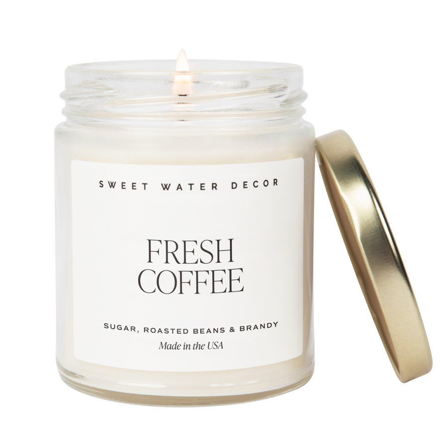 Fresh Coffee Clear Jar Candle