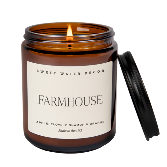 Farmhouse 9 oz Soy Candle - Fall