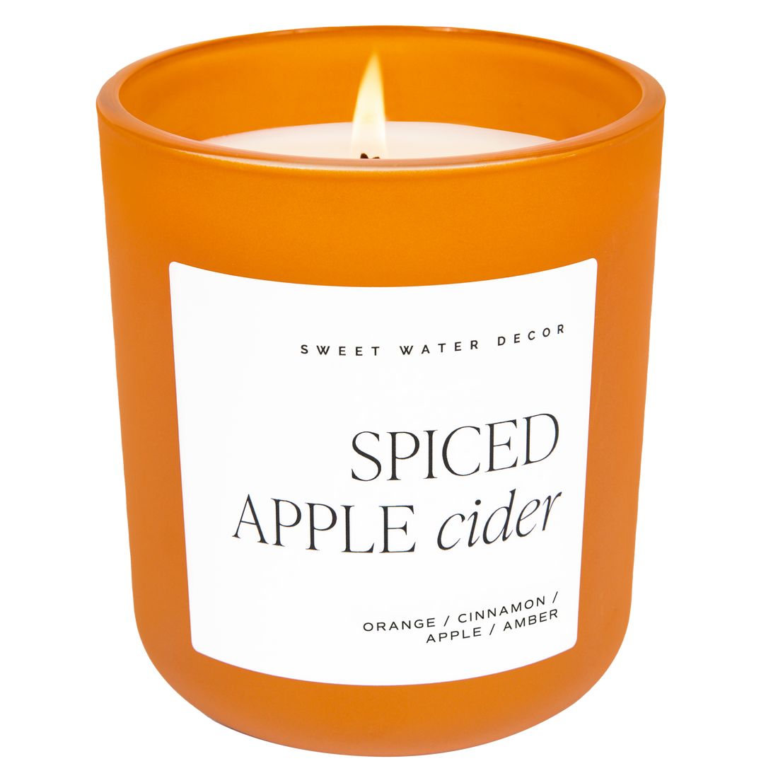 Spiced Apple Cider - 15 oz Soy Candle, Matte Jar