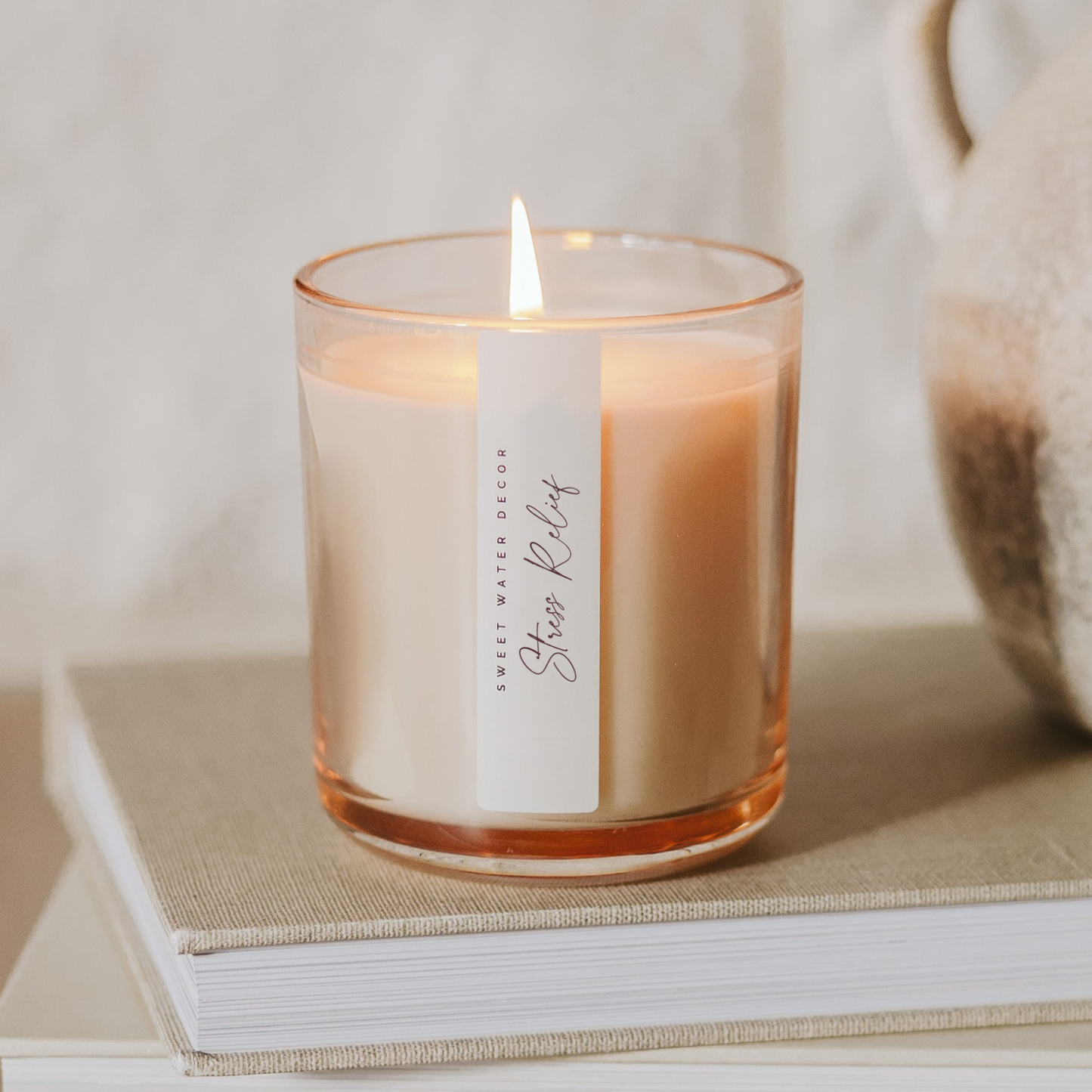 Stress Relief 12 oz Candle - Home Decor and Gifts