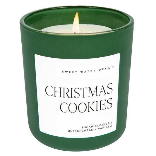 *NEW* Christmas Cookies 15 oz Soy Candle, Matte Jar