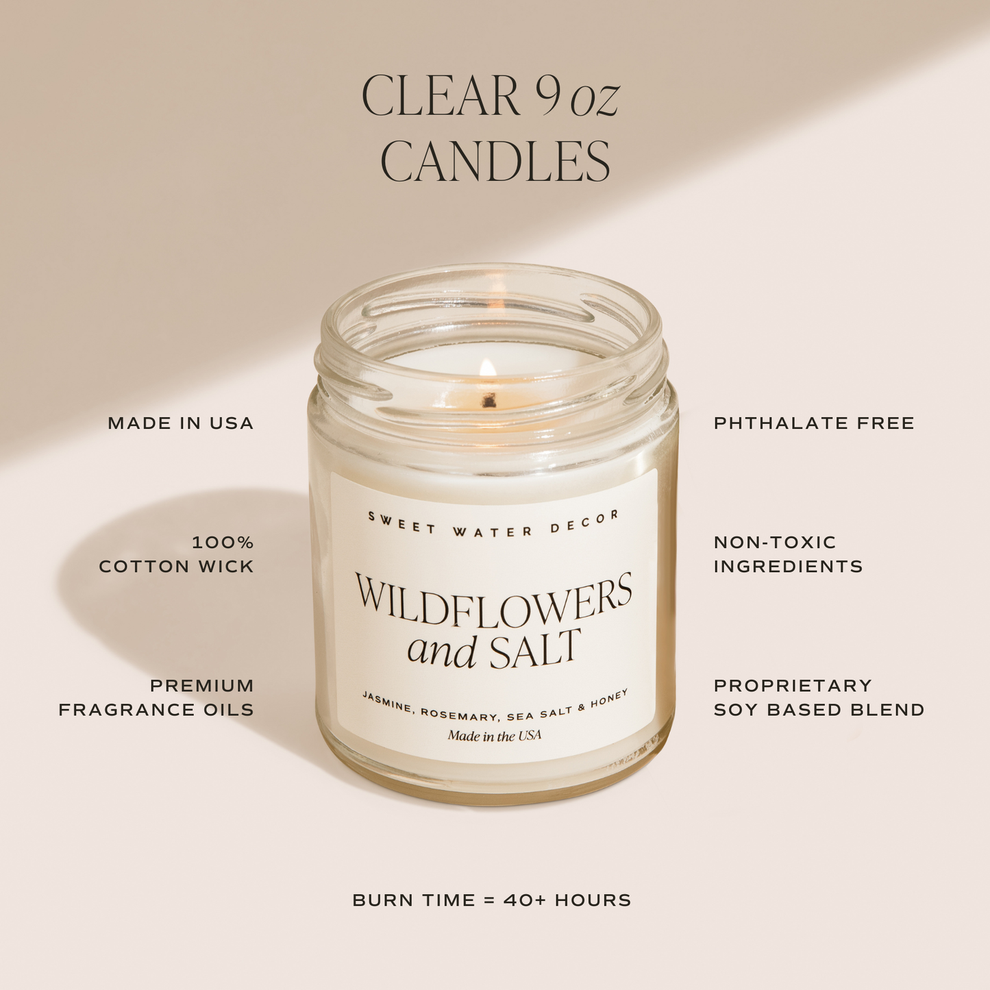 Hello Fall 9 oz Soy Candle - Fall Decor & Gifts