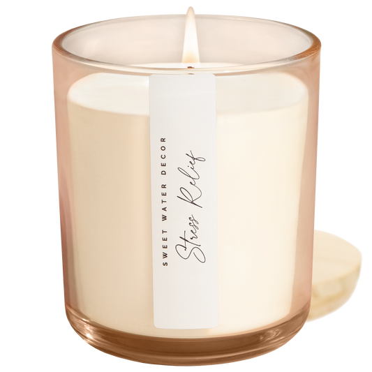 Stress Relief 12 oz Candle - Home Decor and Gifts