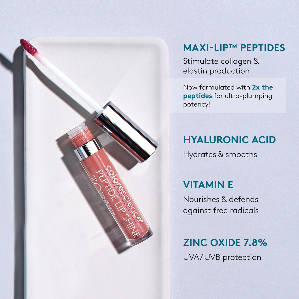 Peptide Lip Shine SPF 30 Duo - Savanna + Plum