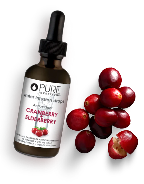 Cranberry + Elderberry Water Infusion Drops